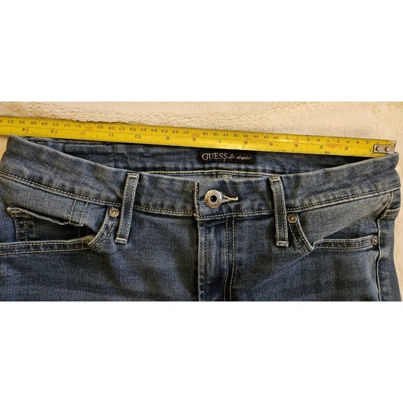 Guess Mid Rise Skinny Melanie Fit Jeans Blue Stretch Size 29 - Picture 2 of 13